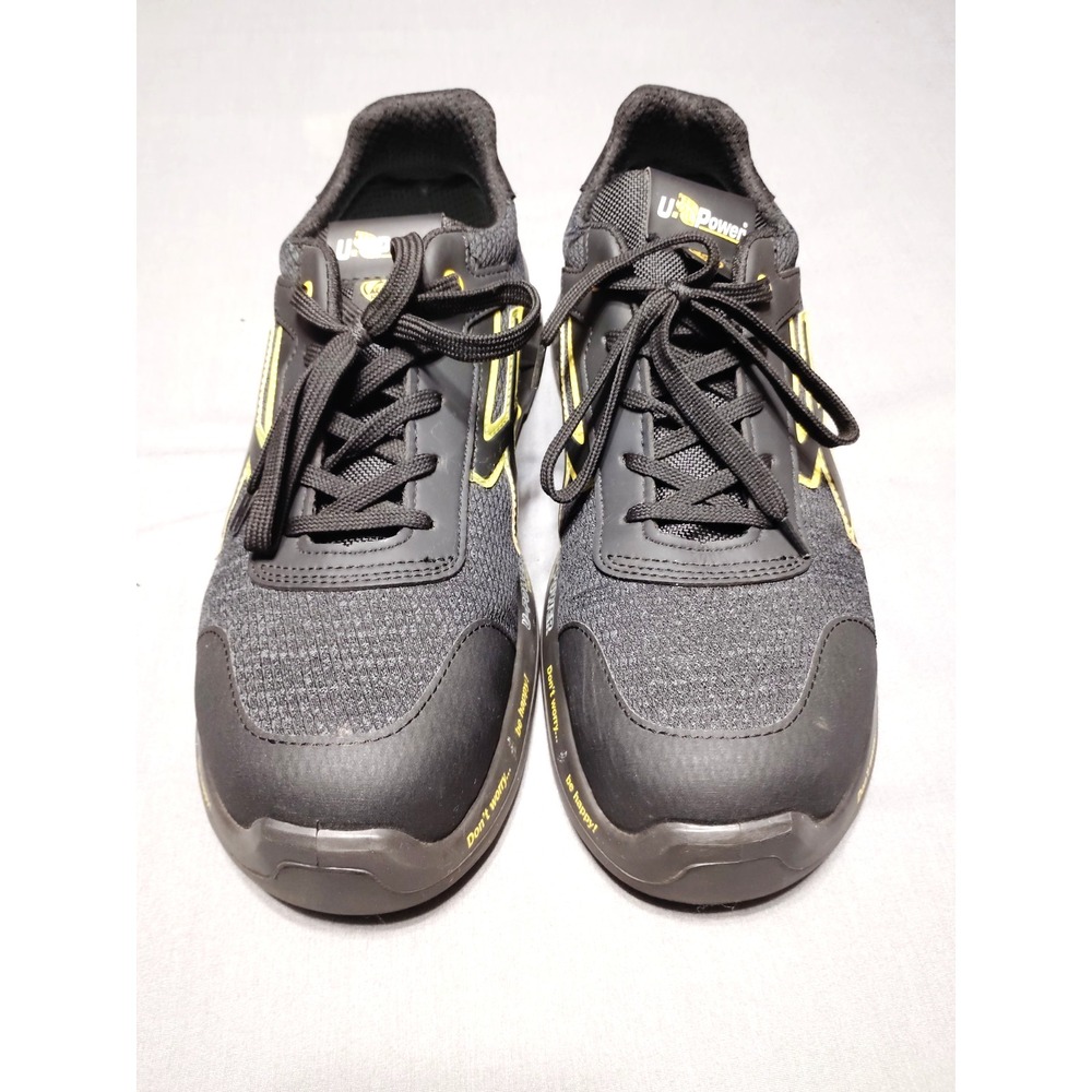 U-Power Matt S3 Black 10.5 Lace Ultra Lightweight Safety Midsole Toecap Trainers